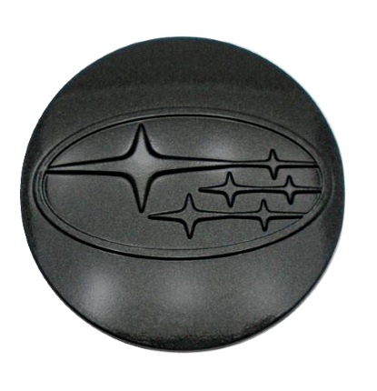 Center Caps (Plastic) - Subaru Gun Black Logo (4pc Set)